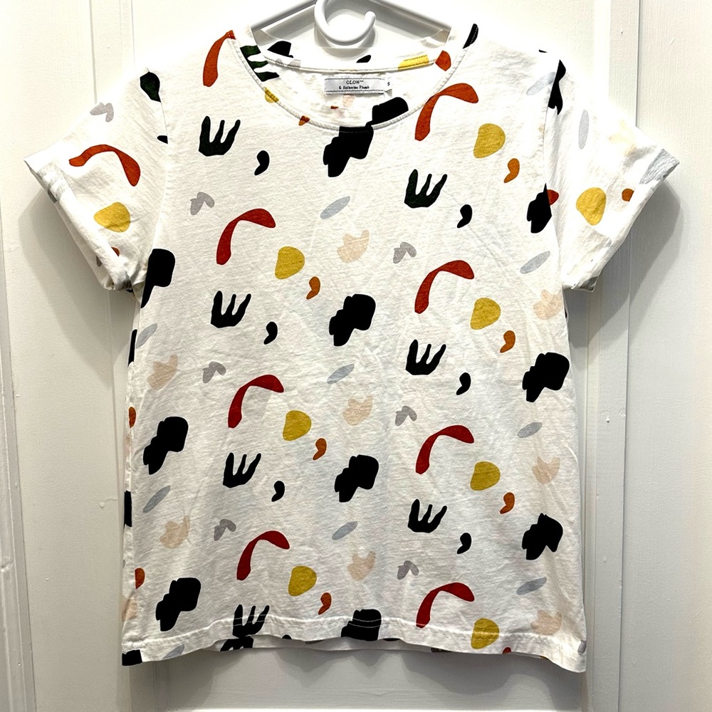 OLOW Katherine Plumb Terrazzo T-Shirt SZ Small Unisex - Picture 2 of 7